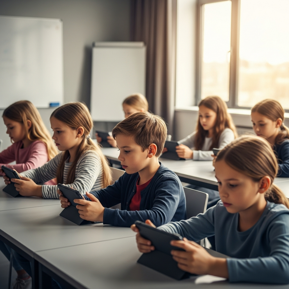 an infographic showing children's IQ scores after different levels of gaming activity