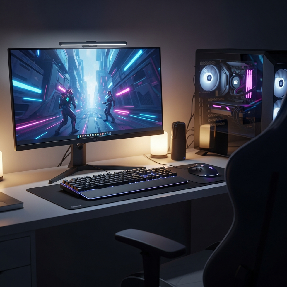 A gaming scene on Linux showcasing high performance and smooth graphics