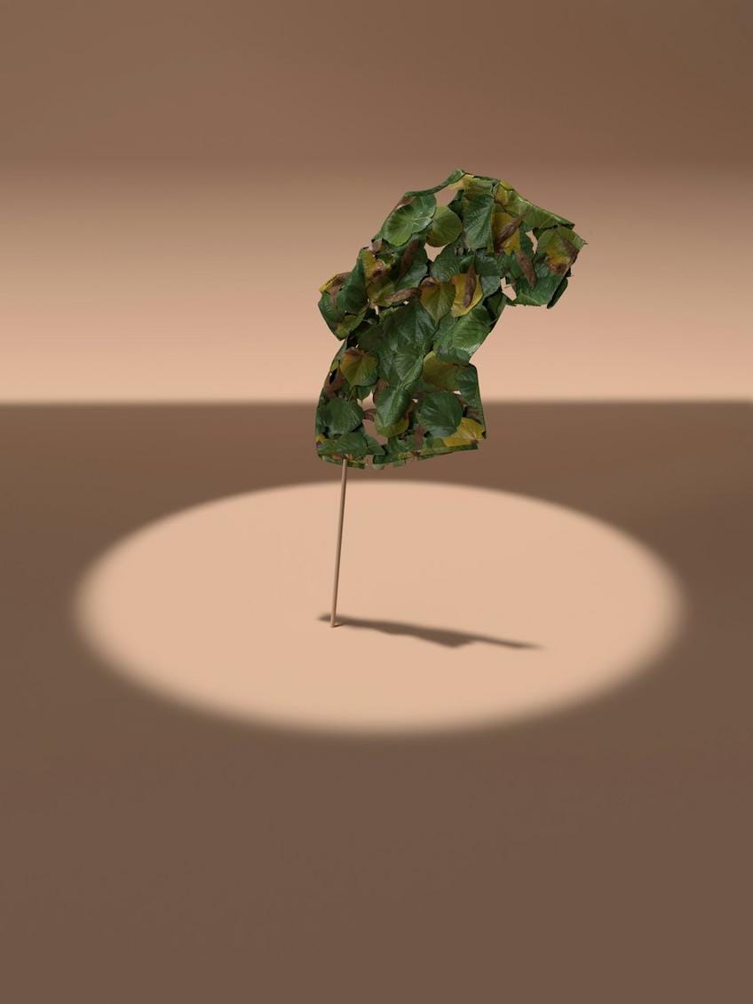 Close-up image of a weapon with a reactive camouflage skin in Call of Duty setting