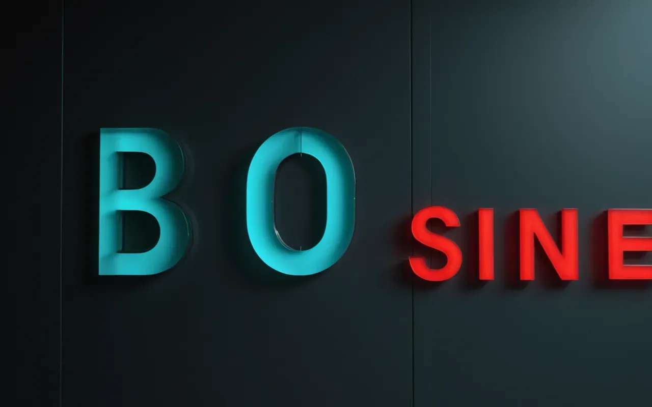 visual contrast abstraction Abstract composition of overlapping translucent geometric shapes in red and cyan against a dark gray background, representing visual vibration and contrast issues without any readable text or distinct objects.